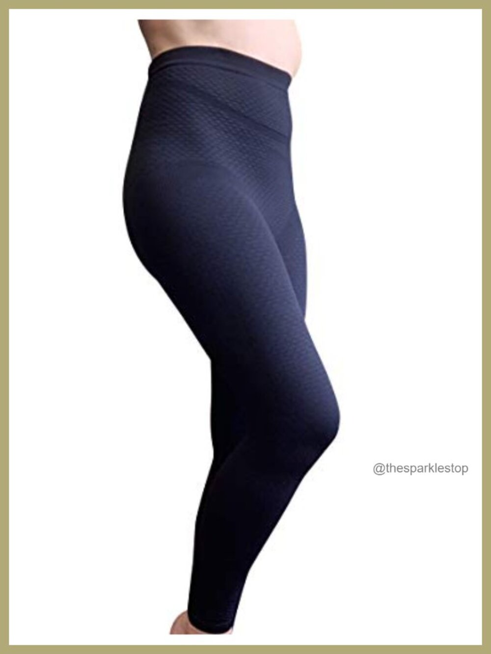 Compression Leggings with Bio Ceramic Micro-Massage Knit - High Waist, Ankle